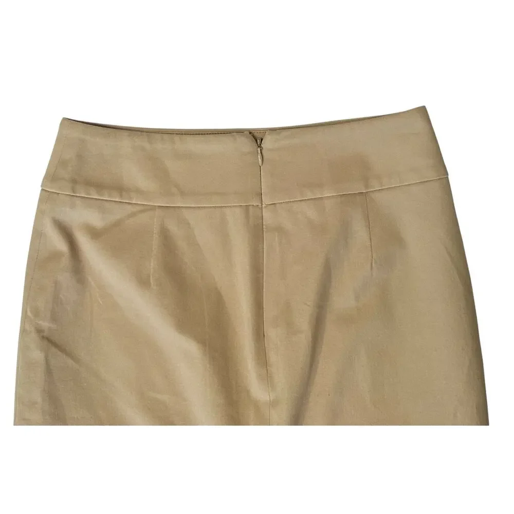J. Crew No. 2 Pencil Skirt Tan E9229 Petite Size 2P
